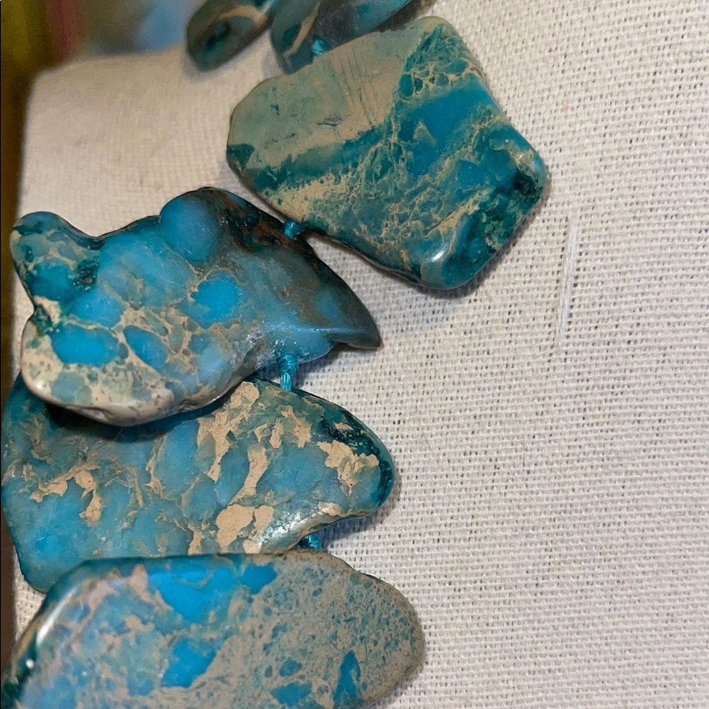 Sea Sefiment Jasper Necklace LUCAS LAMETH - Picture 7 of 16
